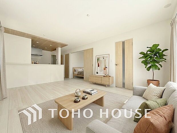 家族が揃って食事をして頂けるゆとりある大きさのダイニングスペース。(家具・家電はCGです)