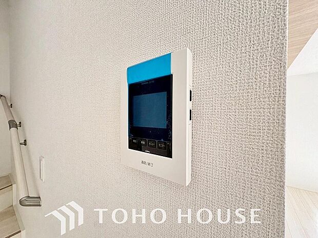 見える安心をカタチにしました。誰が来てもわかる様にモニター付きインターホンを設置。