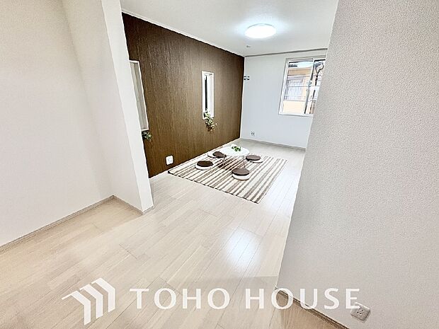 ホワイトナチュラルのテイストが、自然体で過ごせる心地良さを生み出しています。