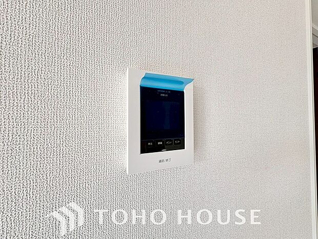 見える安心をカタチにしました。誰が来てもわかる様にモニター付きインターホンを設置。