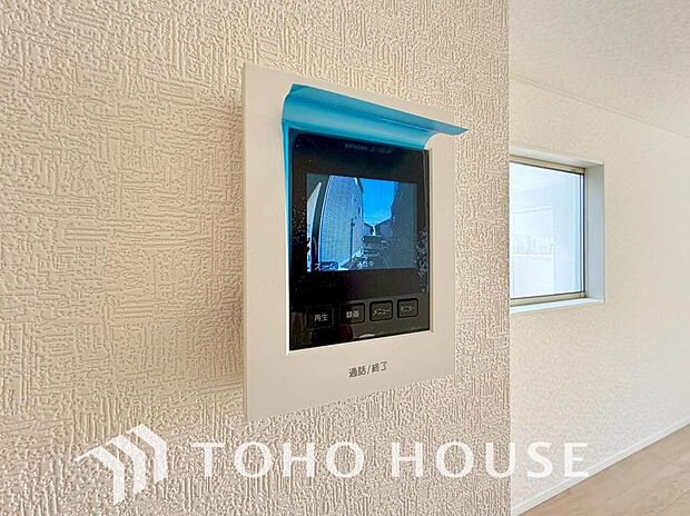 見える安心をカタチにしました。誰が来てもわかる様にモニター付きインターホンを設置。