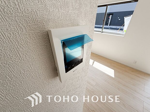 見える安心をカタチにしました。誰が来てもわかる様にモニター付きインターホンを設置。