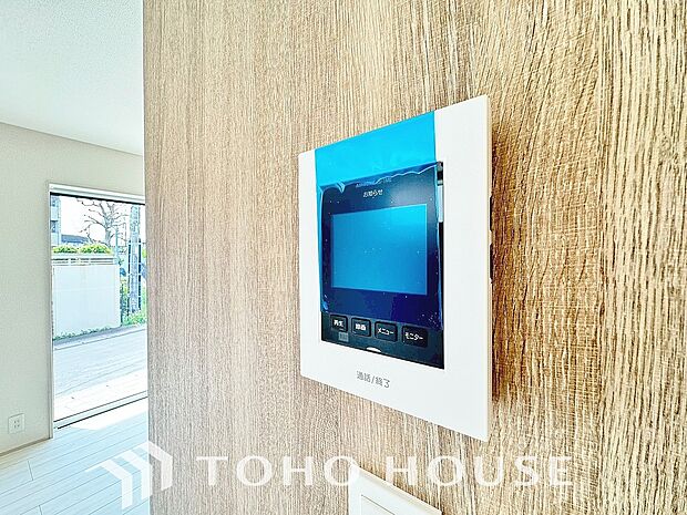 「見える安心」をカタチにしました。誰が来てもわかる様にモニター付きインターホンを設置。