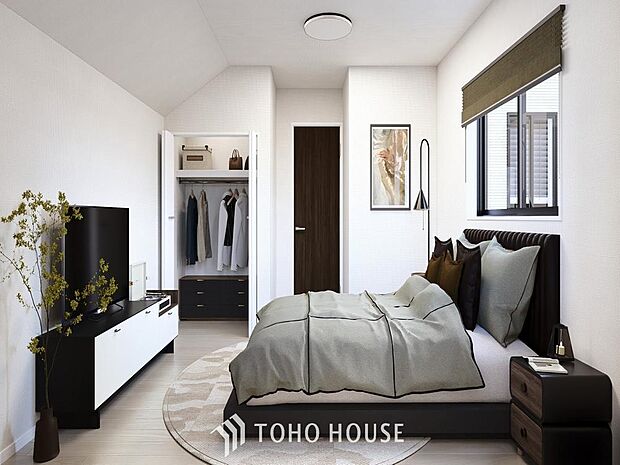 うららかな陽射しがどのお部屋にも降り注ぎますように、快適さを追求した間取設計。※家具・家電はCGです。
