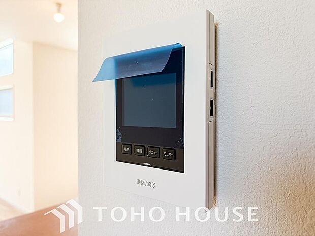 見える安心をカタチにしました。誰が来てもわかる様にモニター付きインターホンを設置。