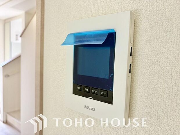 見える安心をカタチにしました。誰が来てもわかる様にモニター付きインターホンを設置。