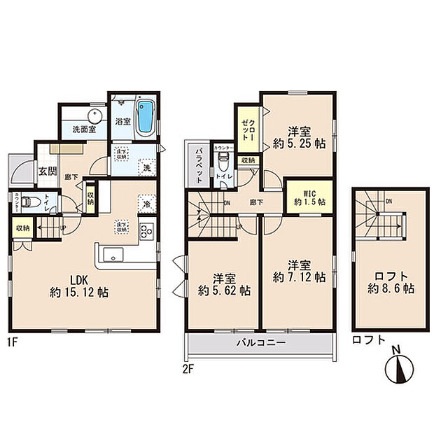 【間取り】お客様の求める、「本当の住み心地」とは何なのか・・・。実際に住む人の目線に立ち、細部まで工夫を凝らした設計となっております。今日これからの見学が可能です。ぜひ、お気軽にお声がけくださいませ。