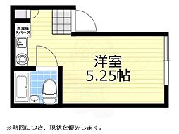 京王井の頭線 吉祥寺駅 徒歩11分の賃貸アパート 2階ワンルームの間取り