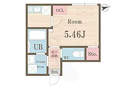 プライムガーデン武蔵小金井 1階1Kの間取り