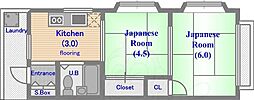 オウツキハイツ 3階/302
