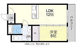 KSレジデンス 3階1LDKの間取り