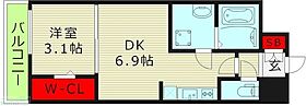 大阪府大阪市浪速区芦原２丁目（賃貸マンション1LDK・8階・27.00㎡） その2