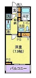 東京メトロ半蔵門線 表参道駅 徒歩12分の賃貸マンション 10階1Kの間取り