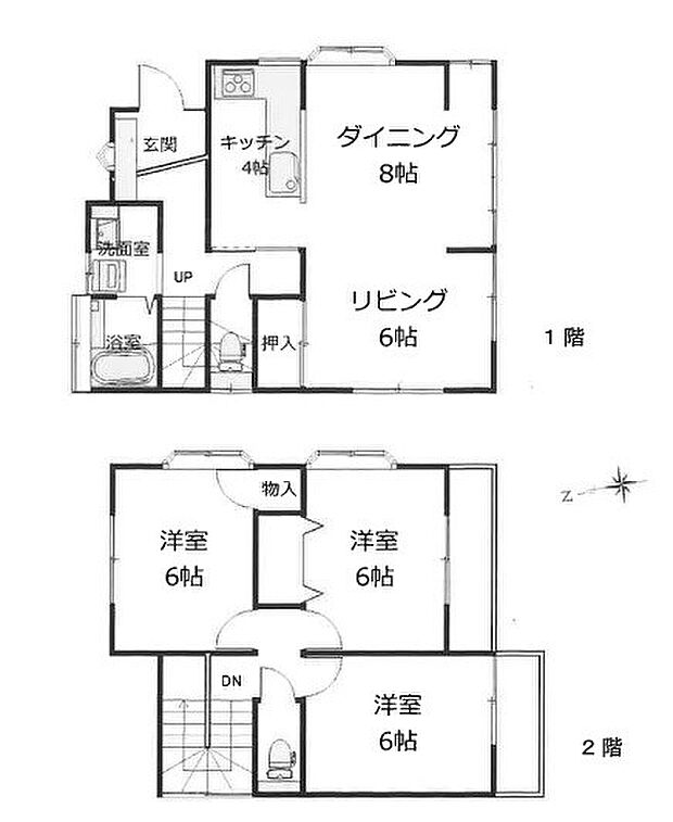 岩槻区城南1丁目(3LDK)の間取り