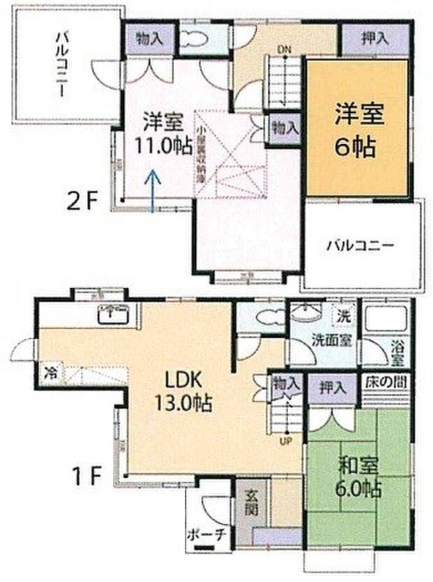 久喜市栗橋東4丁目(3LDK)の間取り