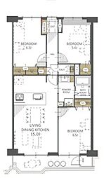 間取図画像 3LDK
