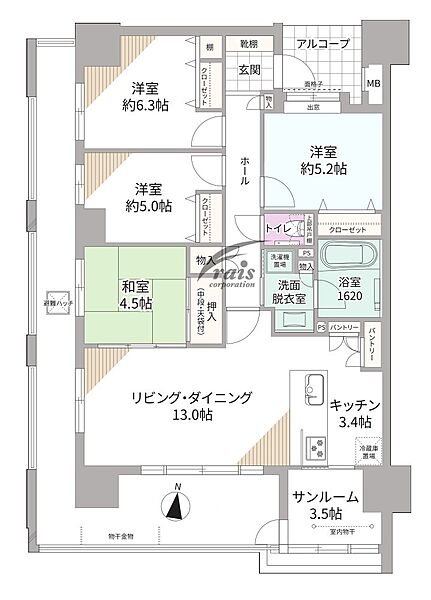 間取りを拡大表示
