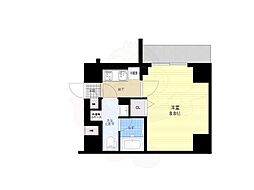 アイルプレミアム向島イースト 6階1Kの間取り