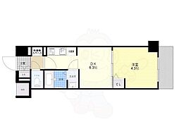 ラフィスタ墨田5丁目2 5階1DKの間取り