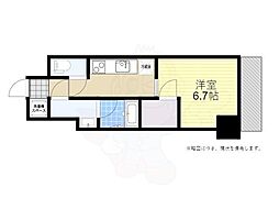 S-RESIDENCE押上Blossom 3階1Kの間取り