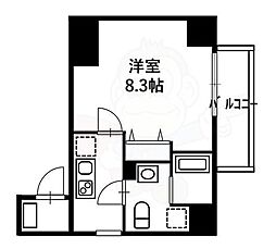 リヴシティ亀戸 3階1Kの間取り