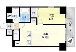 ＲＥＬＵＸＩＡ東向島 2階1LDKの間取り