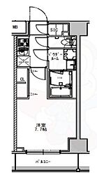 S-RESIDENCEOshiageSouth 1Kの間取図画像