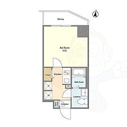 アルファコート立石3 1Kの間取図画像