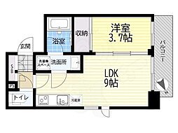 パークアクシス押上テラス 1LDKの間取図画像