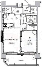 QUALITAS浅草 1LDKの間取図画像