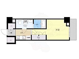 ジェノヴィア本所吾妻橋2スカイガーデン 1Kの間取図画像