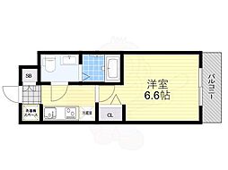 CREVISTA立石 1Kの間取図画像
