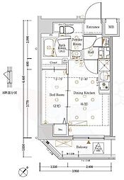 墨田区向島3丁目マンション 1DKの間取図画像