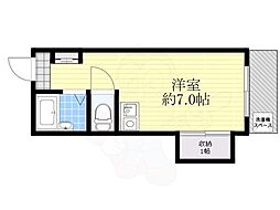 藤澤ビル ワンルームの間取図画像