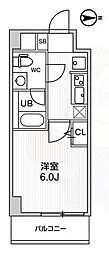ALTERNA四つ木 1Kの間取図画像