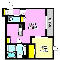 間取図画像 1LDK