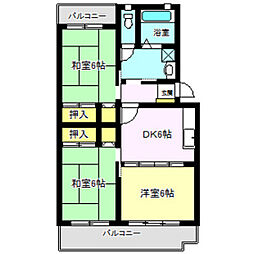センチュリーマンション 3DKの間取図画像