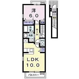 ネオ・エリオッティ1 1LDKの間取図画像