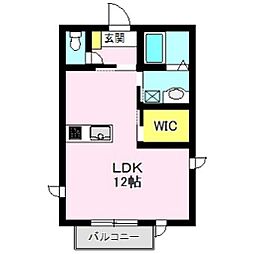 アベーテ・カーサ3 ワンルームの間取図画像