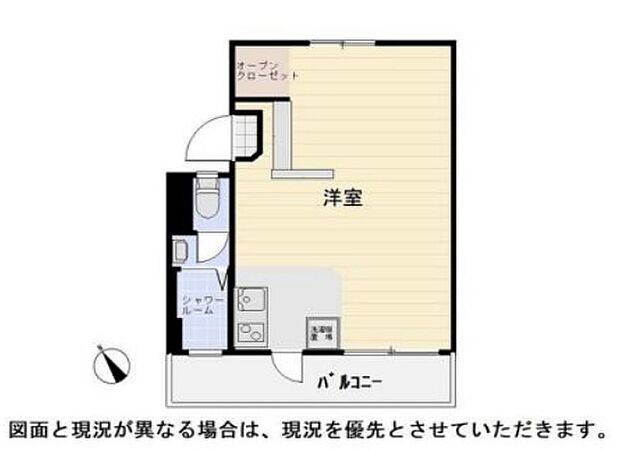 越谷団地(1R) 3階の間取り