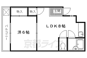 ハーティーハウス一条 201 ｜ 京都府京都市上京区大東町（賃貸マンション1LDK・2階・25.00㎡） その2