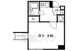 シティファースト四条西洞院 5階1Kの間取り