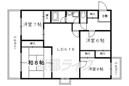 フェニックス堀川 9階4LDKの間取り
