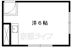 松下ビル 3階ワンルームの間取り