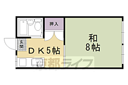 アネックス大竹 3階1DKの間取り