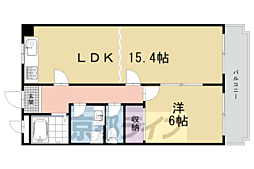カーサ・リラ室町 4階1LDKの間取り