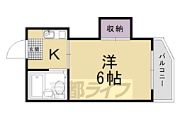 コーポまつもと 1Kの間取図画像