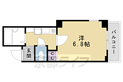 プレサンス京都二条城前 1階1Kの間取り