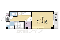 JR東海道・山陽本線 桂川駅 徒歩20分の賃貸マンション 2階1Kの間取り