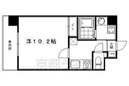 シードイン京都堀川 1階1Kの間取り